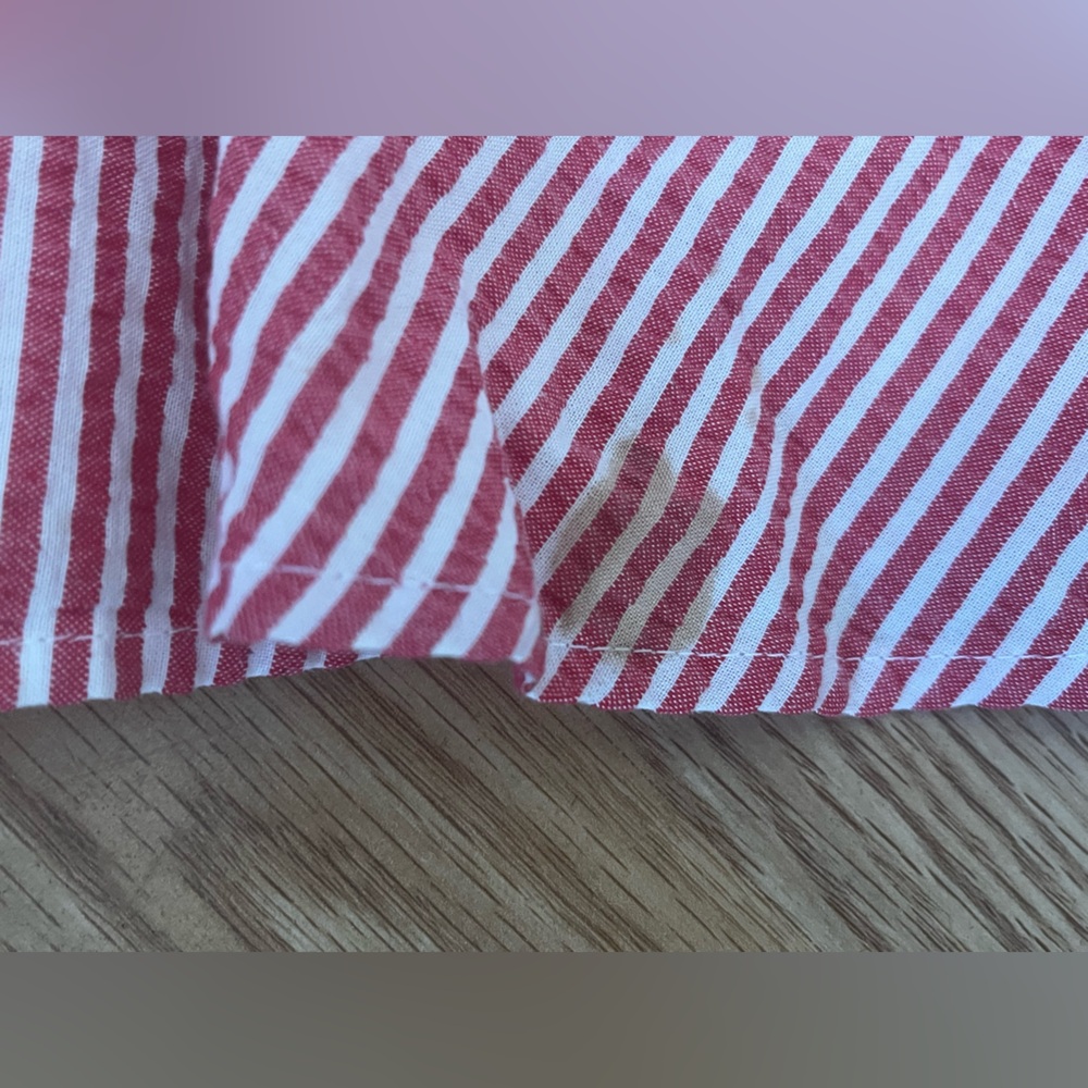 Marc Jacobs - Red & White Striped Seersucker Halter A-Line Dress - Picture 9 of 9
